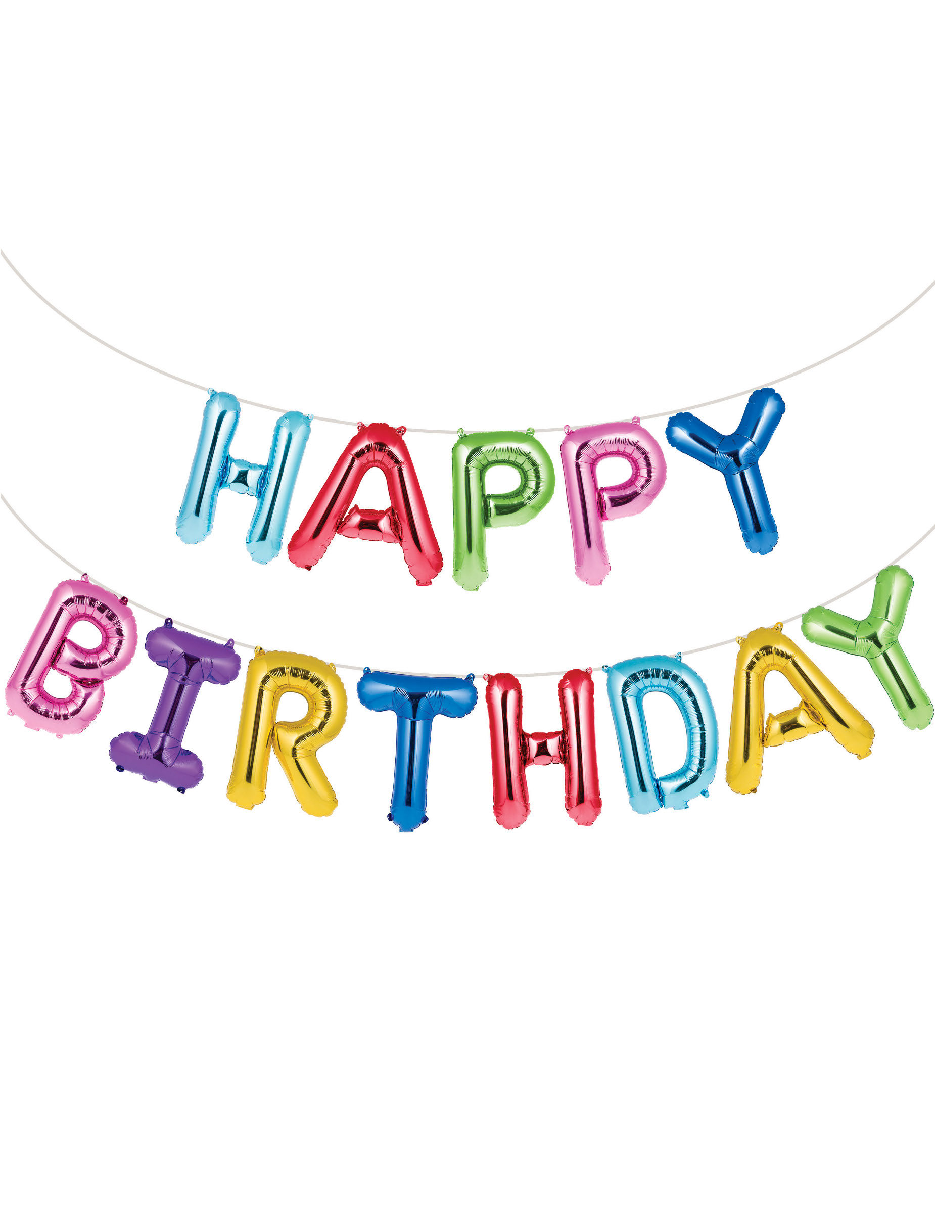 Ballongirlande Happy Birthday Bunt Aluminium 41 cm Ballongirlande Happy Birthday Bunt Aluminium 41 cm von BIGIEMME SRL