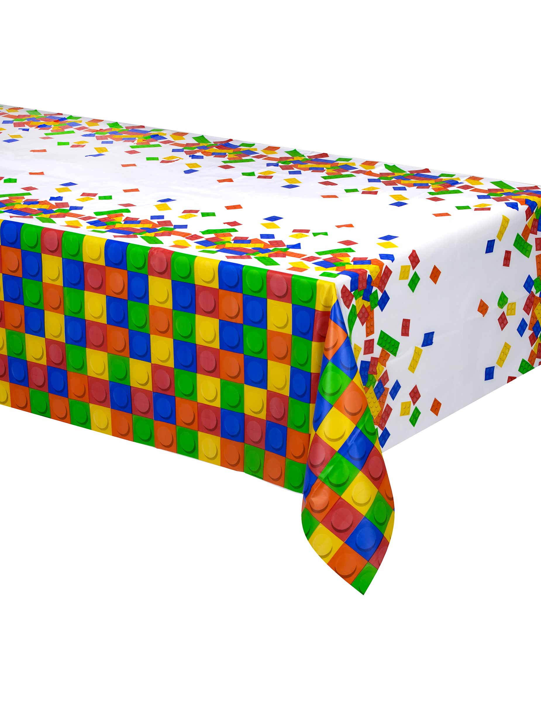 Bausteine Kunststoff-Tischdecke 137 x 260 cm Geburtstag von BIGIEMME SRL