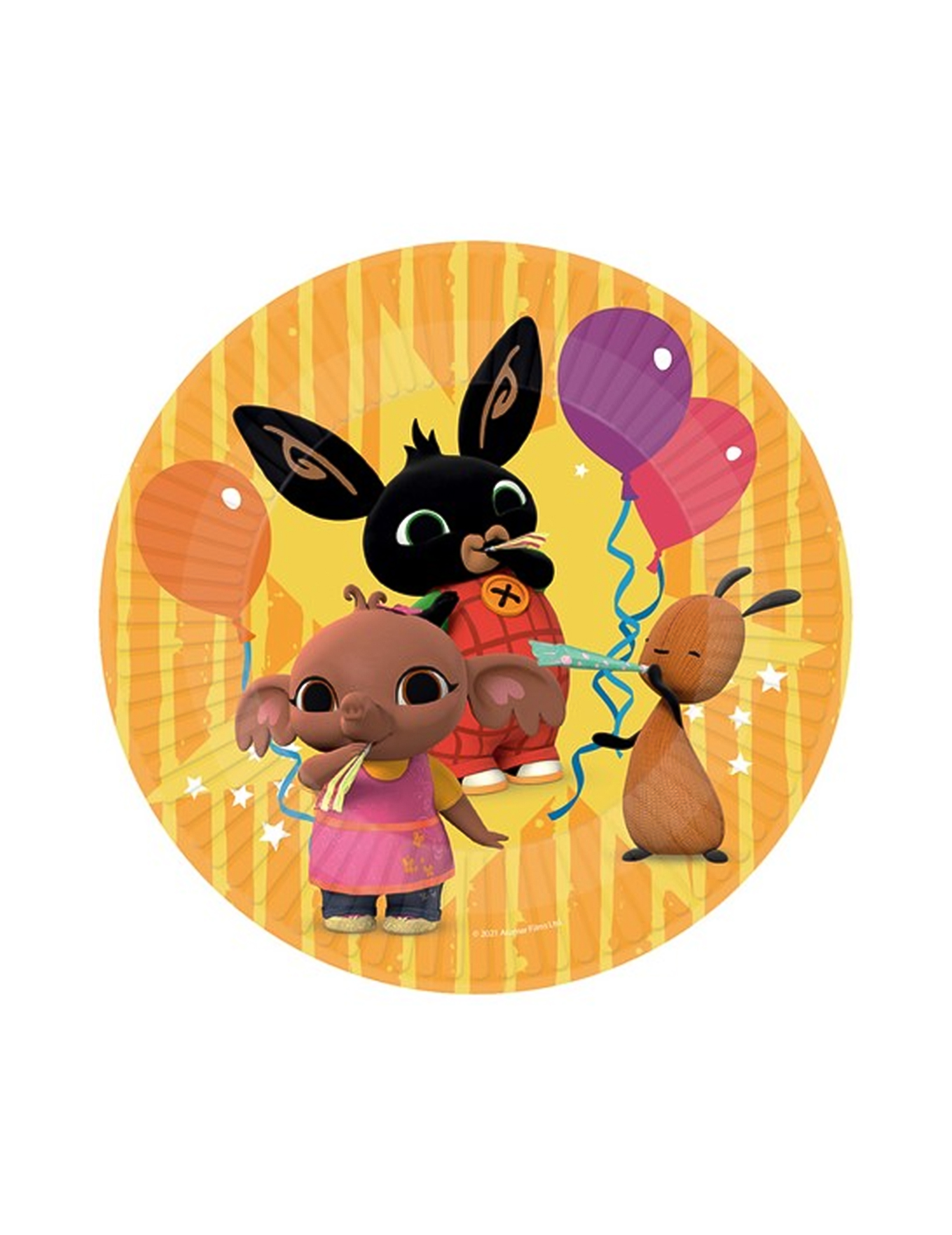 Bing-Partyteller Tischdeko für Kinder 8 Stück bunt 23 cm Bing-Partyteller Tischdeko für Kinder 8 Stück bunt 23 cm von BIGIEMME SRL