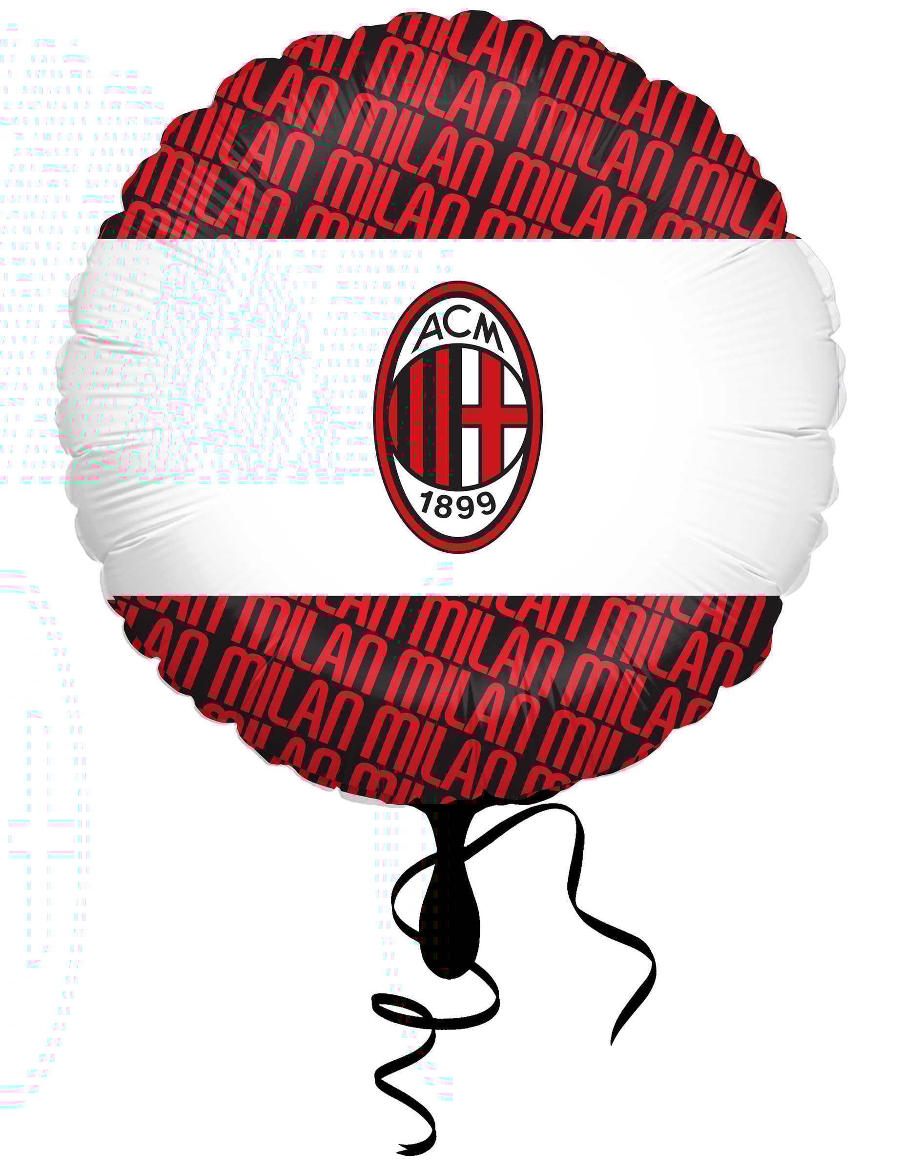 Folienballon Rund AC Mailand 43 cm Folienballon Rund AC Mailand 43 cm von BIGIEMME SRL