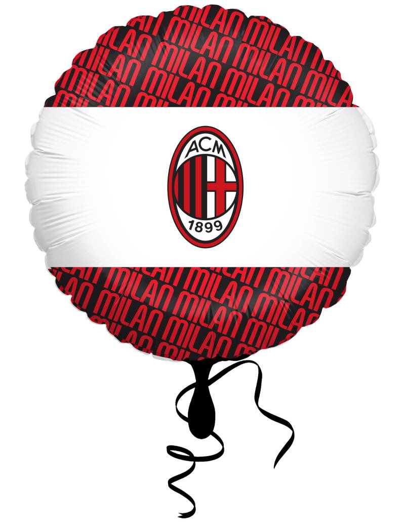 Folienballon Rund AC Mailand 43 cm von BIGIEMME SRL