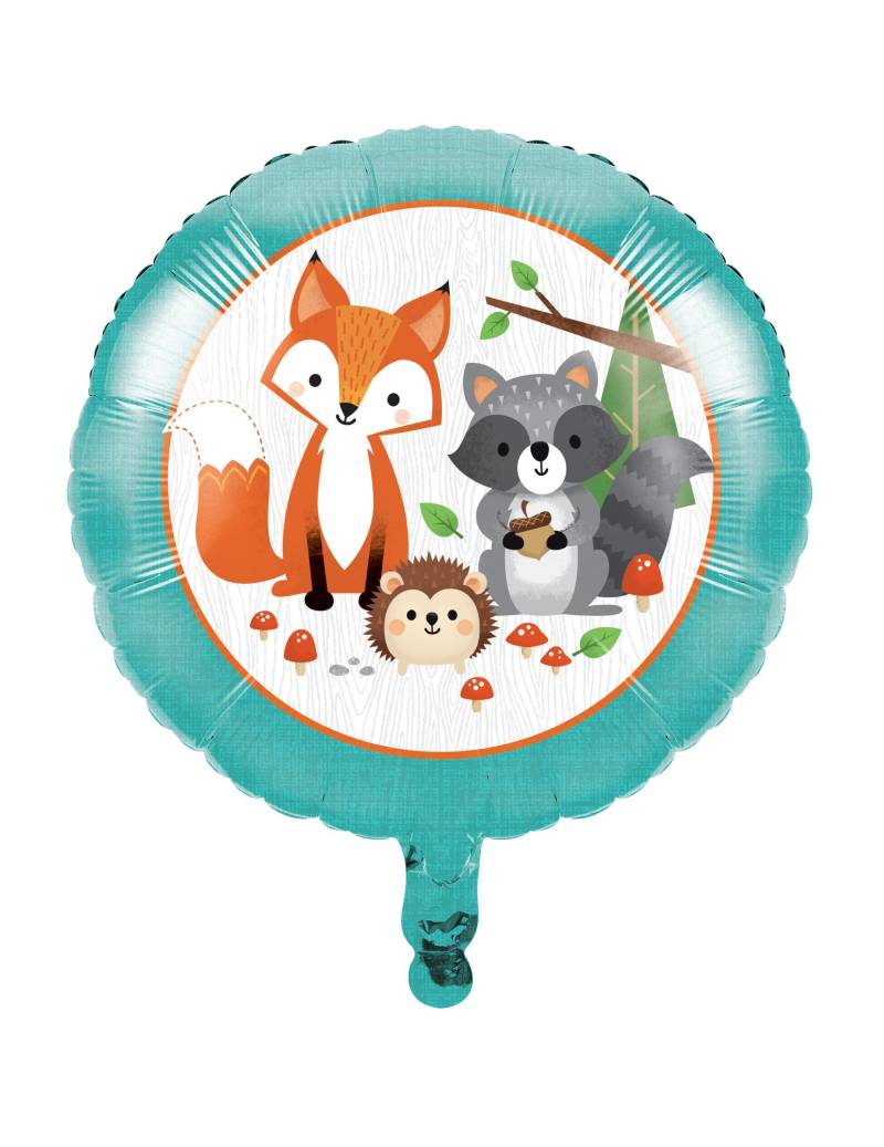 Folienballon Waldtiere Aluminium 45 cm von BIGIEMME SRL