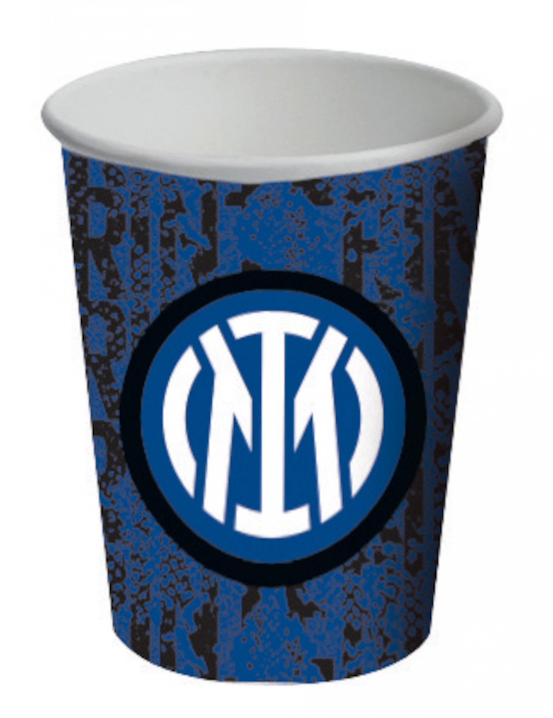 Inter Mailand-Pappbecher Trinkbecher Tischdeko 8 Stück schwarz-blau-weiss 266 ml Inter Mailand-Pappbecher Trinkbecher Tischdeko 8 Stück schwarz-blau-weiss 266 ml von BIGIEMME SRL
