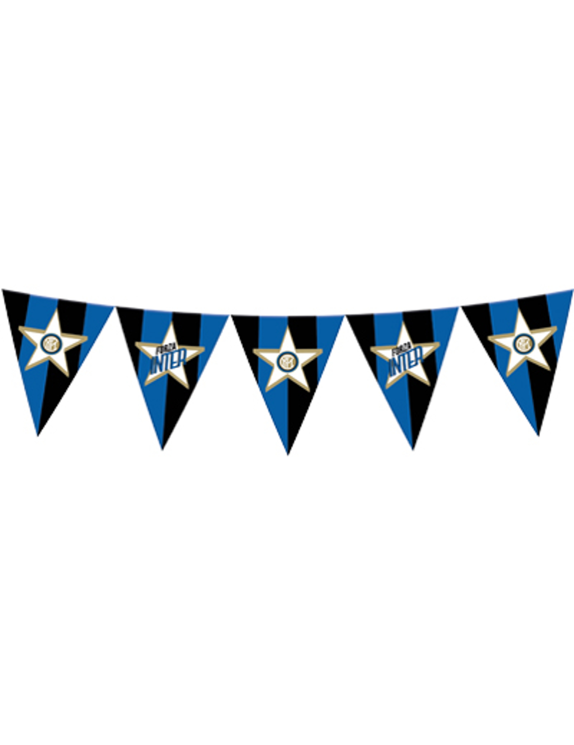 Inter Mailand-Wimpelgirlande Partydeko schwarz-blau-weiss 365 cm Inter Mailand-Wimpelgirlande Partydeko schwarz-blau-weiss 365 cm von BIGIEMME SRL