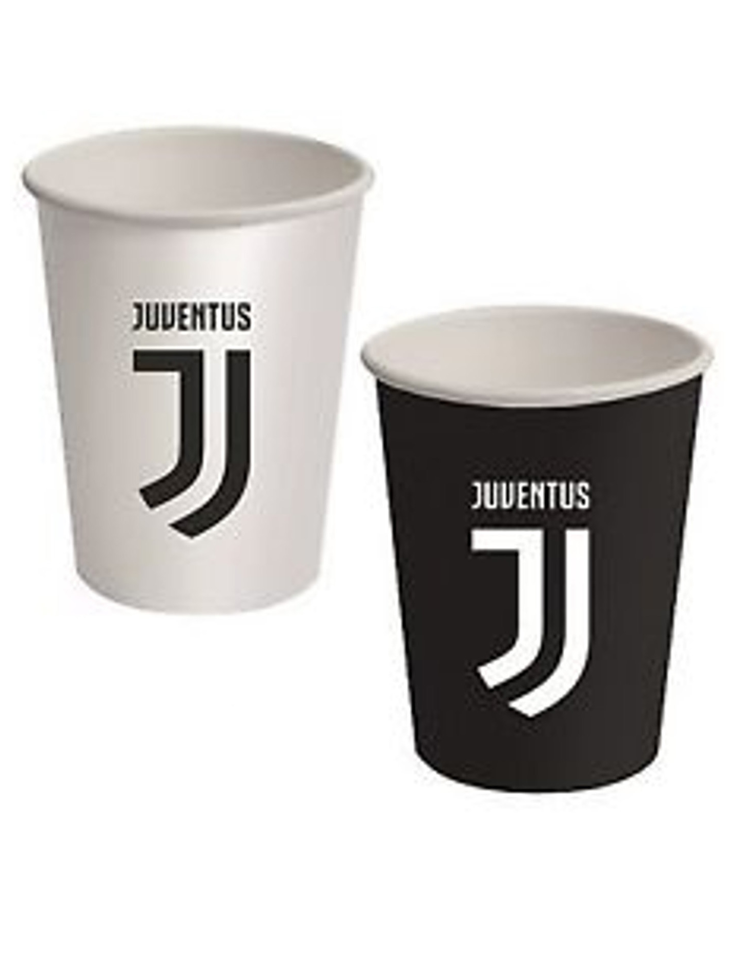 Juventus-Trinkbecher 8 Stück schwarz-weiss 250 ml Juventus-Trinkbecher 8 Stück schwarz-weiss 250 ml von BIGIEMME SRL