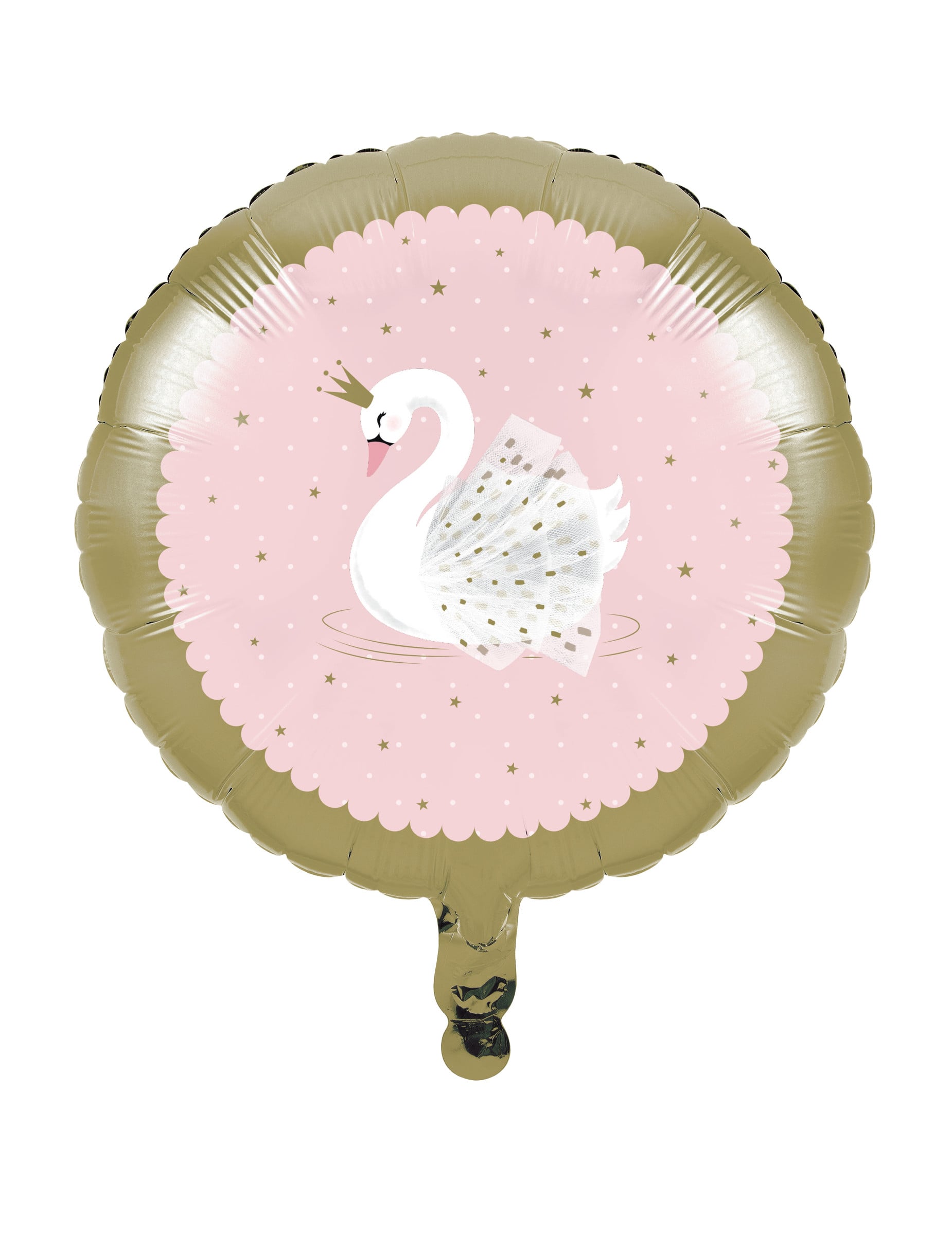 Königlicher Schwan Folienballon Rosa + Gold 45cm Geburtstag Königlicher Schwan Folienballon Rosa + Gold 45cm Geburtstag von BIGIEMME SRL