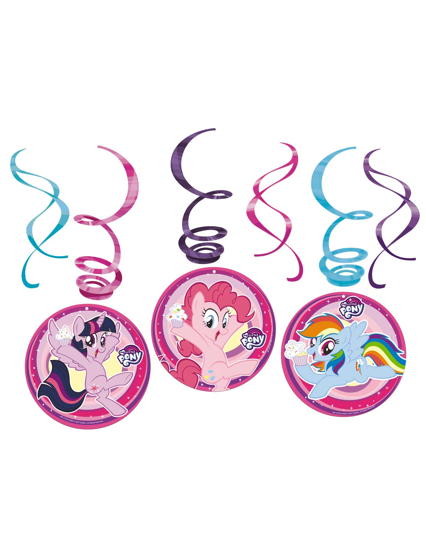 My Little Pony Deckenspirale Spiralgirlande 6 Stück bunt My Little Pony Deckenspirale Spiralgirlande 6 Stück bunt von BIGIEMME SRL