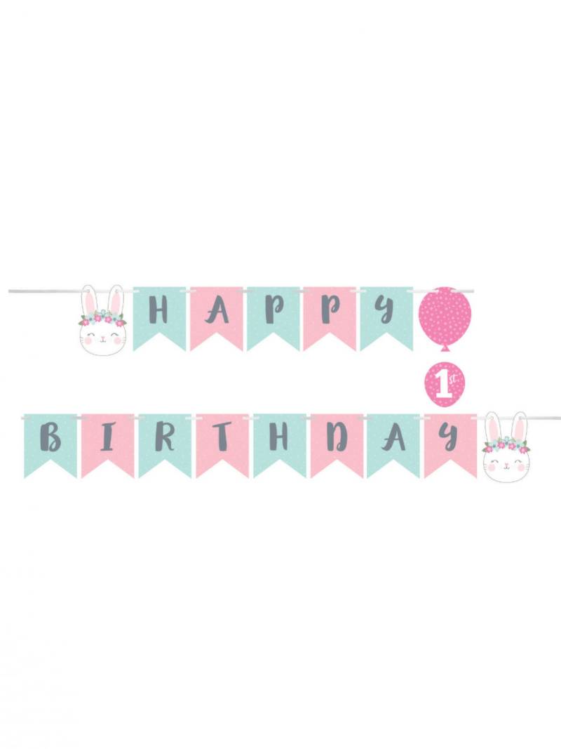 Niedliche Happy Birthday Girlande 192 x 15,2 cm von BIGIEMME SRL