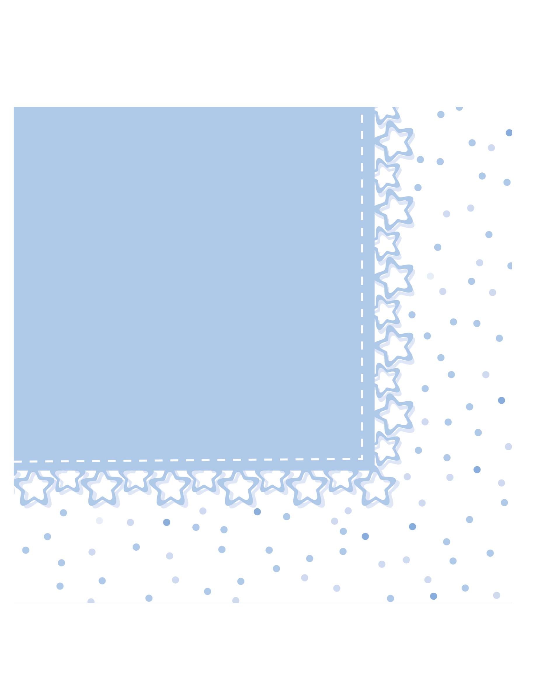 Papierservietten, blaue Sterne, 20 Stück - 33 x 33 cm von BIGIEMME SRL