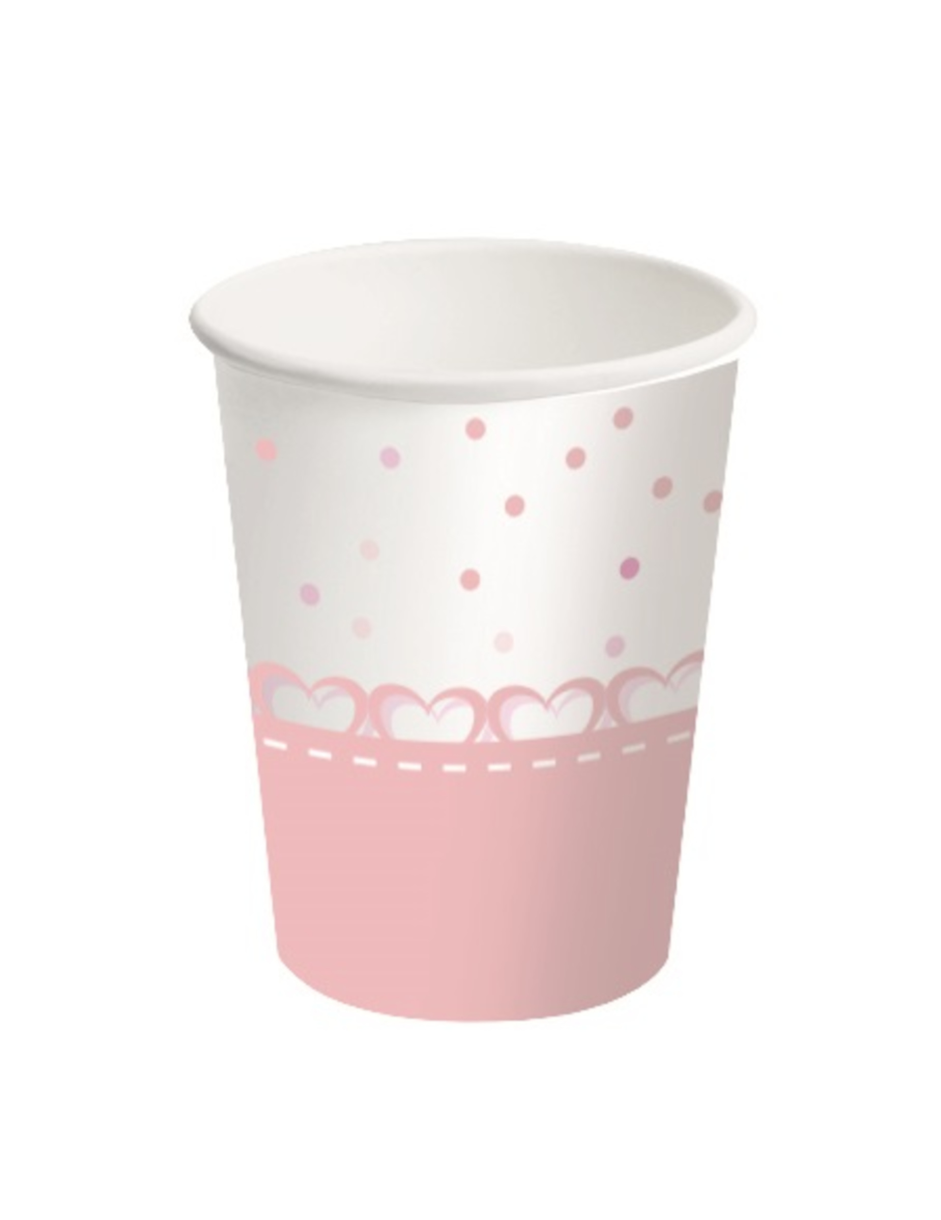 Pappbecher Einweggeschirr Tischdeko rosa 8 Stück Pappbecher Einweggeschirr Tischdeko rosa 8 Stück von BIGIEMME SRL