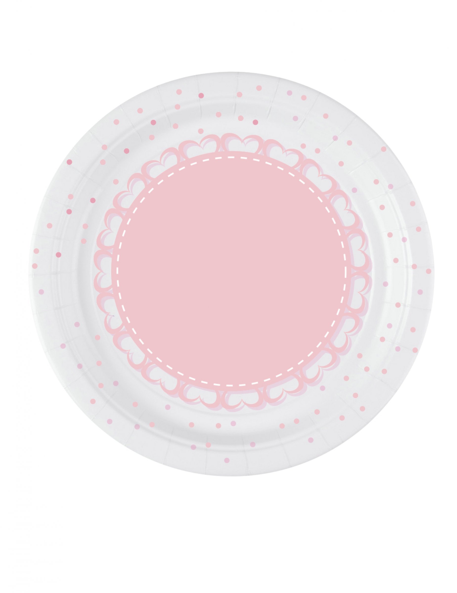 Pappteller Einweggeschirr Babyparty 8 Stück 18 cm Durchmesser rosa Pappteller Einweggeschirr Babyparty 8 Stück 18 cm Durchmesser rosa von BIGIEMME SRL