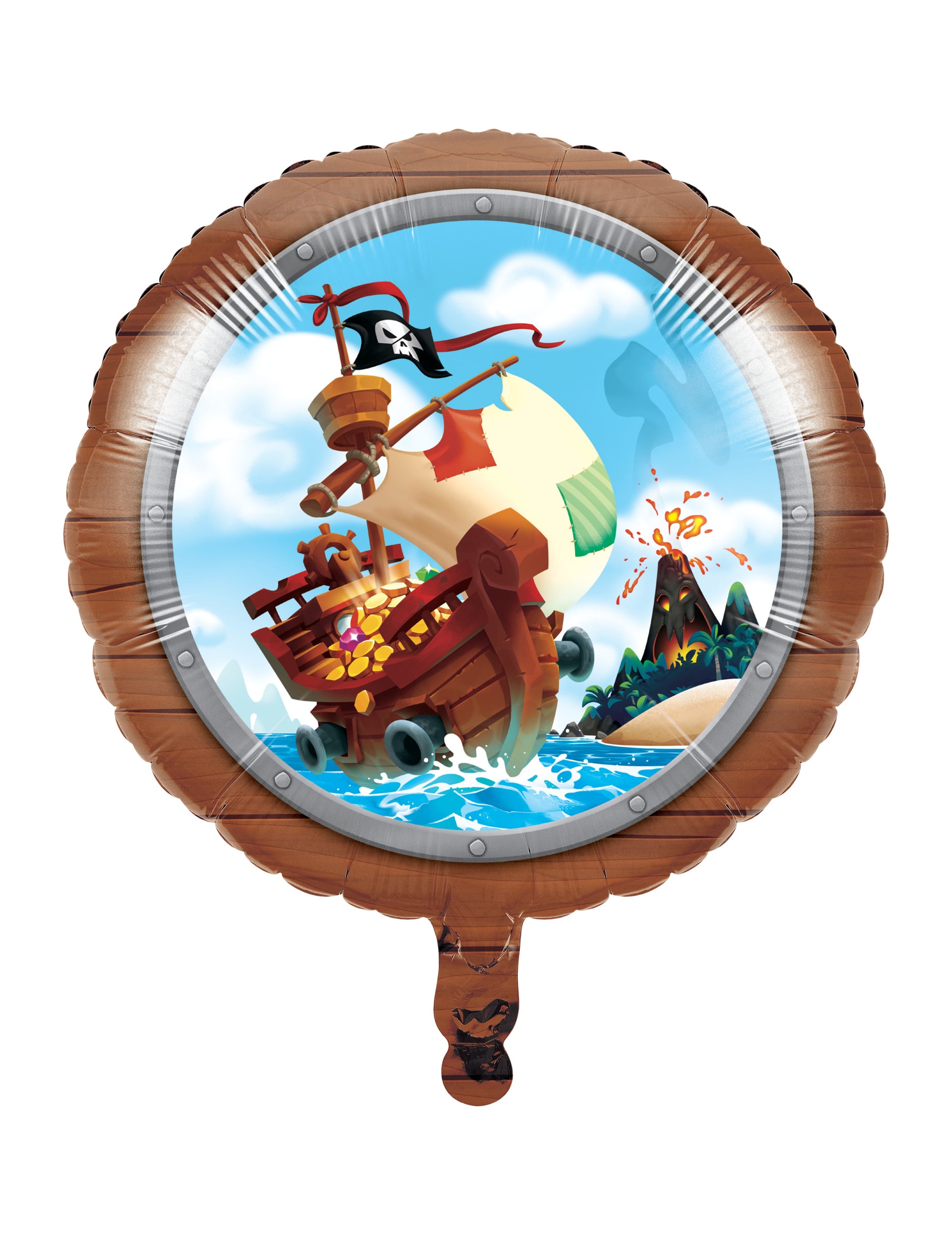 Piratenschatz Folienballon 46cm - Deko für Kindergeburtstag von BIGIEMME SRL