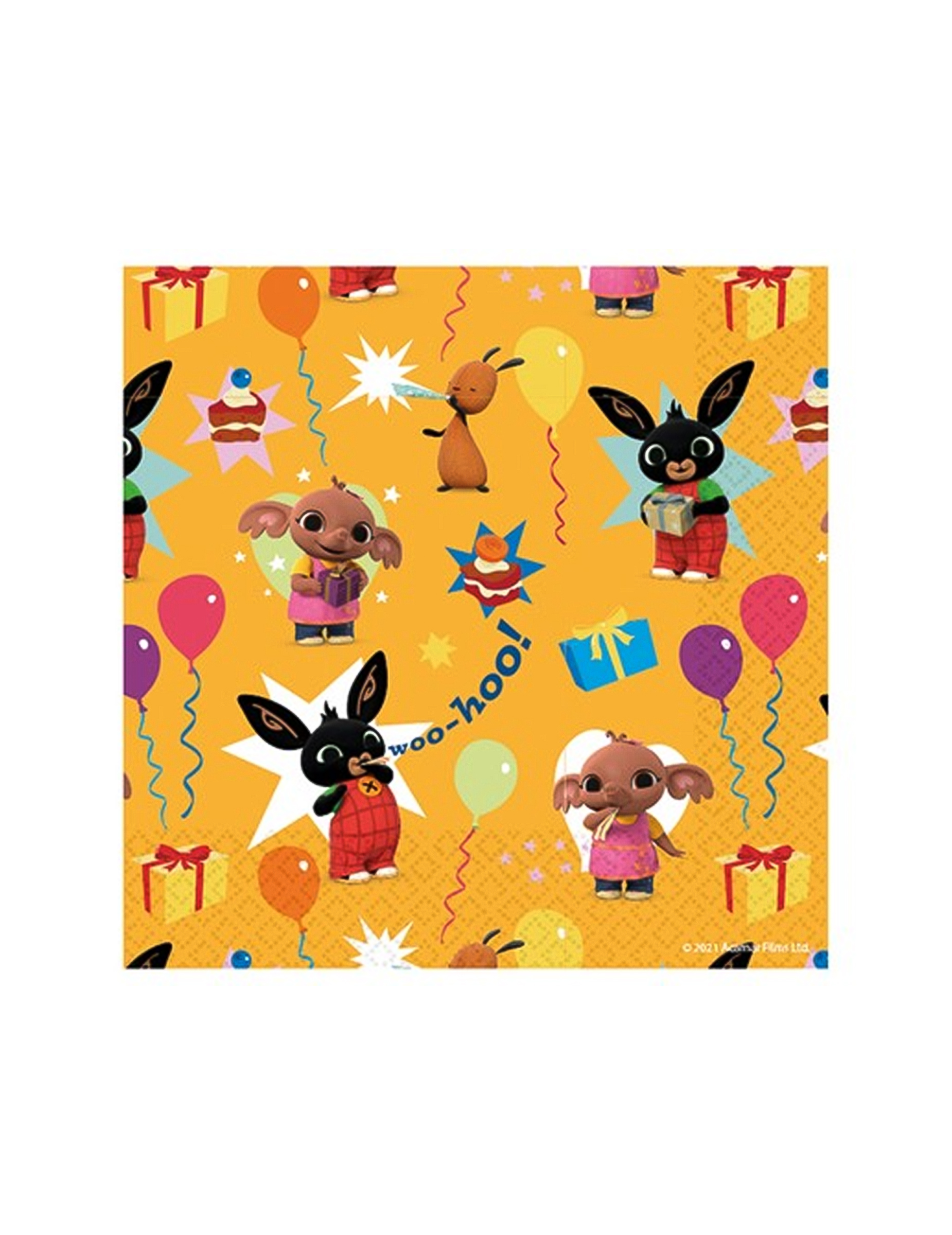 Süsse Bing-Papierservietten 16 Stück bunt 33 x 33 cm Süsse Bing-Papierservietten 16 Stück bunt 33 x 33 cm von BIGIEMME SRL