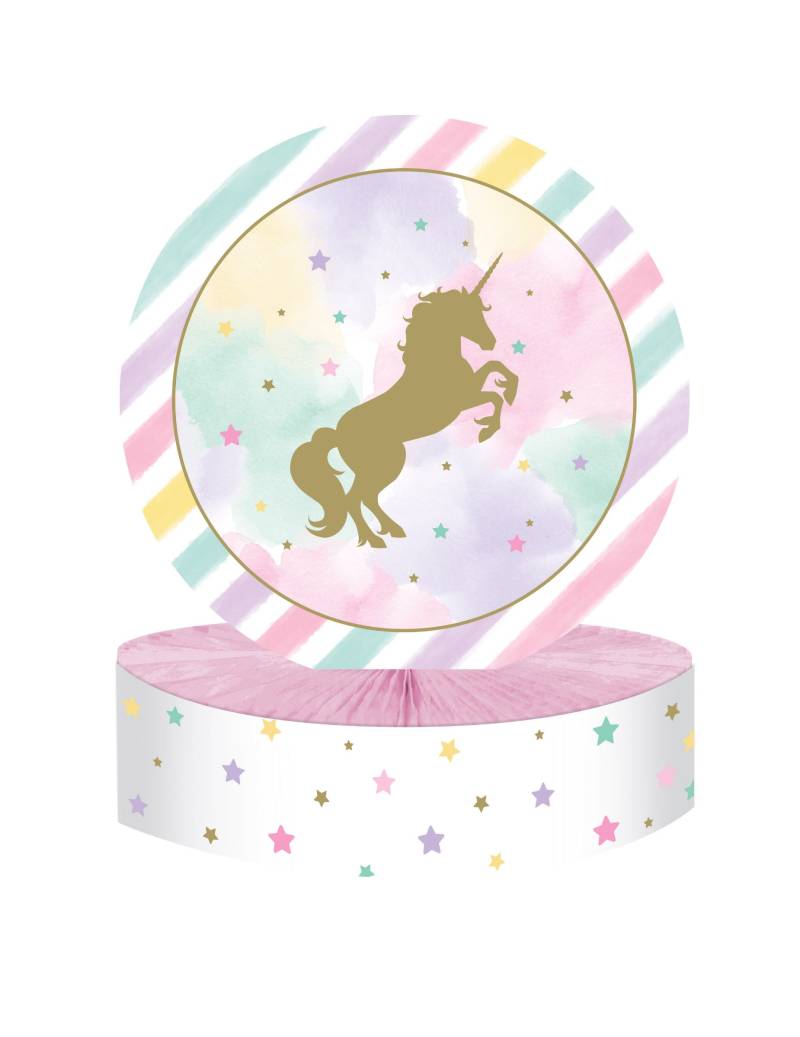 Tischaufsteller Einhorn aus Karton 30 x 23 cm Tischaufsteller Einhorn aus Karton 30 x 23 cm von BIGIEMME SRL