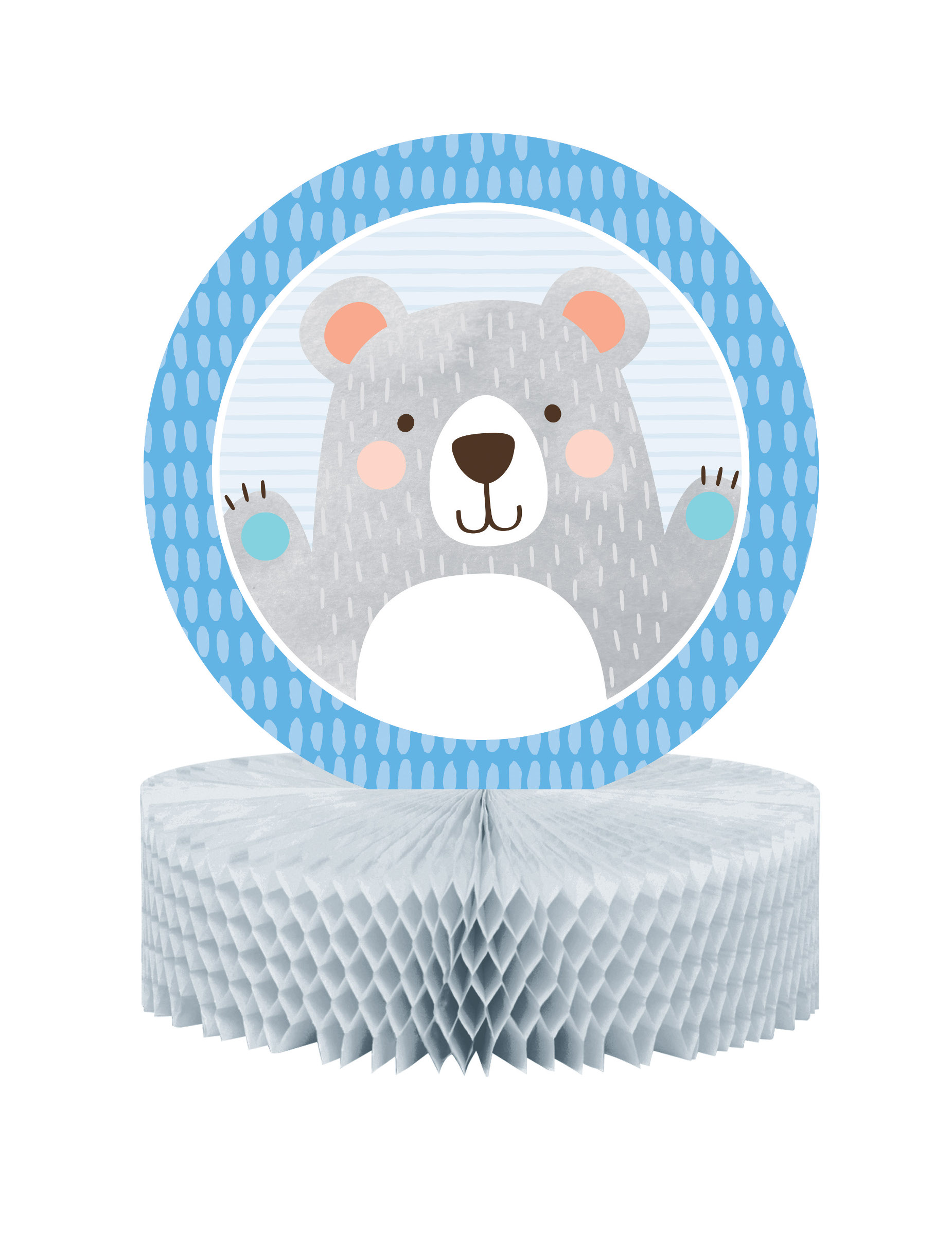 Tischdeko aus Wabenpapier Kleiner Bär grau 30,5 x 22,8 cm für Baby Shower Tischdeko aus Wabenpapier Kleiner Bär grau 30,5 x 22,8 cm für Baby Shower von BIGIEMME SRL