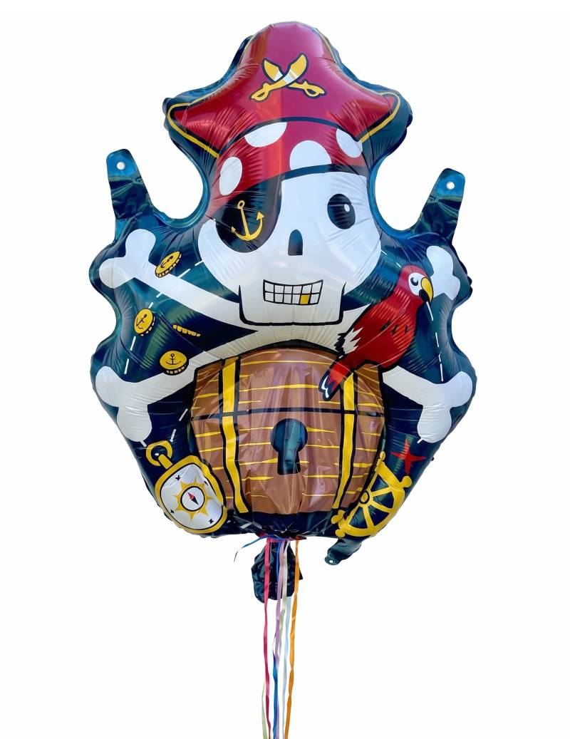 Wiederverwendbare Piraten-Piñata aus Folie 82 cm Wiederverwendbare Piraten-Piñata aus Folie 82 cm von BIGIEMME SRL