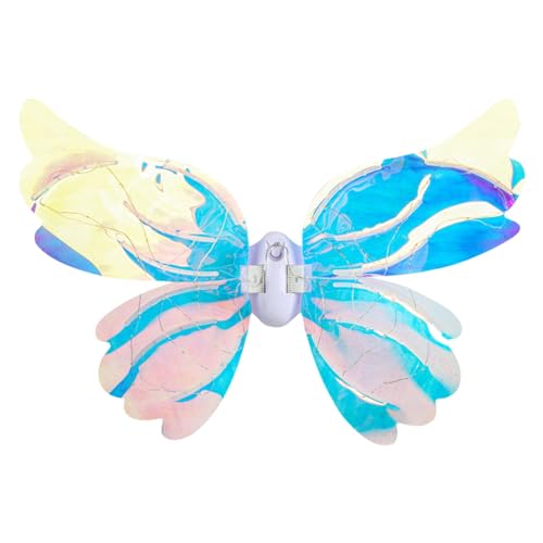 1/2 Stück leuchtende Schmetterlingsflügel – Feen-Engelsflügel | Cosplay-Engelsflügel mit Prinzessin-Feenflügeln, Prinzessin-Feenflügel, funkelnde Flügel für Mädchen, Geburtstag, Verkleidung, Kostüme, von BIGUD