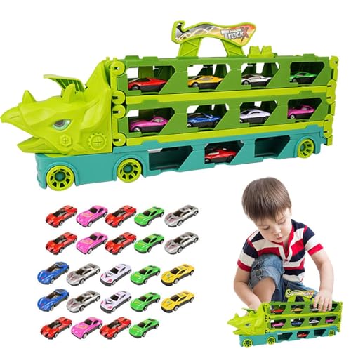 BIGUD Transporter-LKW-Spielzeug,Autotransporter-LKW-Spielzeug | Tragbarer Autotransporter, LKW-Transportfahrzeuge, Spielzeug für Jungen und Mädchen, Geburtstagsgeschenk von BIGUD