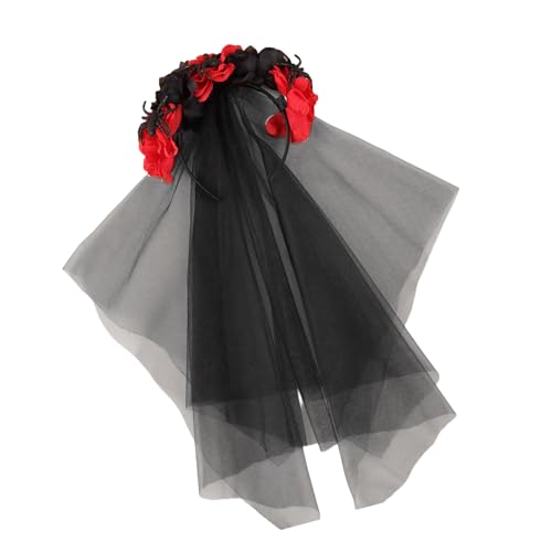 1 Packung Spinnen Rose Dekoration Haarteil Multifunktionales Halloween-Haarband für universelle Anziehungskraft von BIGULA