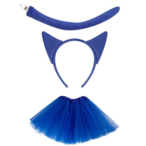 BIGULA Modischer Kopfschmuck mit blauen Ohren, weich, Cartoon-Hariband für Themenanlässe, Rollenspiel-Zubehör BIGULA Modischer Kopfschmuck mit blauen Ohren, weich, Cartoon-Hariband für Themenanlässe, Rollenspiel-Zubehör von BIGULA