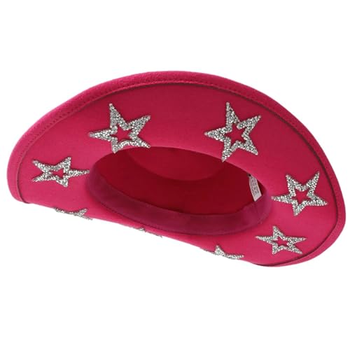 BIGULA Pailletten-Stern-Cowgirl-Hut für Damen, Cosplay-Kostüm, Cowboyhut, Junggesellinnenabschied, Kopfbedeckung, Hochzeitsfeier, Kopfbedeckung BIGULA Pailletten-Stern-Cowgirl-Hut für Damen, Cosplay-Kostüm, Cowboyhut, Junggesellinnenabschied, Kopfbedeckung, Hochzeitsfeier, Kopfbedeckung von BIGULA
