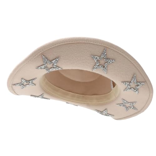 BIGULA Pailletten-Stern-Cowgirl-Hut für Damen, Cosplay-Kostüm, Cowboyhut, Junggesellinnenabschied, Kopfbedeckung, Hochzeitsfeier, Kopfbedeckung BIGULA Pailletten-Stern-Cowgirl-Hut für Damen, Cosplay-Kostüm, Cowboyhut, Junggesellinnenabschied, Kopfbedeckung, Hochzeitsfeier, Kopfbedeckung von BIGULA
