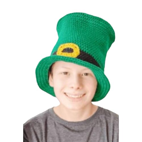 BIGULA Strickmütze für StPatrick Day, flache Kappe, Kinderfeiertag, Kopfschmuck, irischer Nationalfeiertag, Festivalbedarf BIGULA Strickmütze für StPatrick Day, flache Kappe, Kinderfeiertag, Kopfschmuck, irischer Nationalfeiertag, Festivalbedarf von BIGULA
