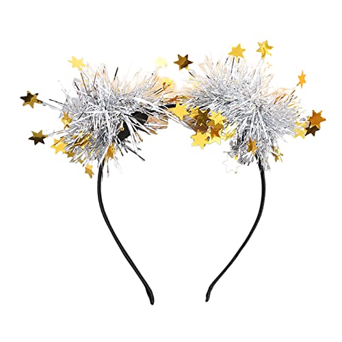 BIGULA Weihnachts-Lametta-Stern-Form Haarreif Waschen Gesicht Haarhalter Neujahr Party Kostüm Kopfbedeckung für Kinder BIGULA Weihnachts-Lametta-Stern-Form Haarreif Waschen Gesicht Haarhalter Neujahr Party Kostüm Kopfbedeckung für Kinder von BIGULA