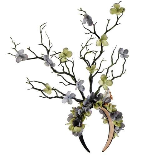 Cooles Ast-Stirnband mit Blume, Cosplay, Party, Kostüm, Halloween, Blume, Rollenspiel, Kostüm, Live-Show, Kopfbedeckung Cooles Ast-Stirnband mit Blume, Cosplay, Party, Kostüm, Halloween, Blume, Rollenspiel, Kostüm, Live-Show, Kopfbedeckung von BIGULA