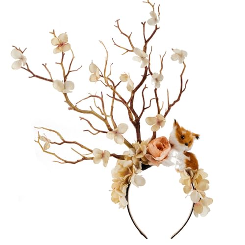 Cooles Ast-Stirnband mit Blume, Cosplay, Party, Kostüm, Halloween, Blume, Rollenspiel, Kostüm, Live-Show, Kopfbedeckung Cooles Ast-Stirnband mit Blume, Cosplay, Party, Kostüm, Halloween, Blume, Rollenspiel, Kostüm, Live-Show, Kopfbedeckung von BIGULA