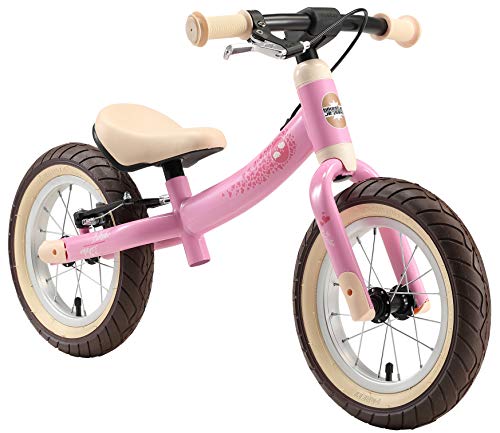 BIKESTAR Kinder Laufrad Lauflernrad Kinderrad für Mädchen ab 3-4 Jahre | 12 Zoll Sport Kinderlaufrad Rosa | Risikofrei Testen von BIKESTAR