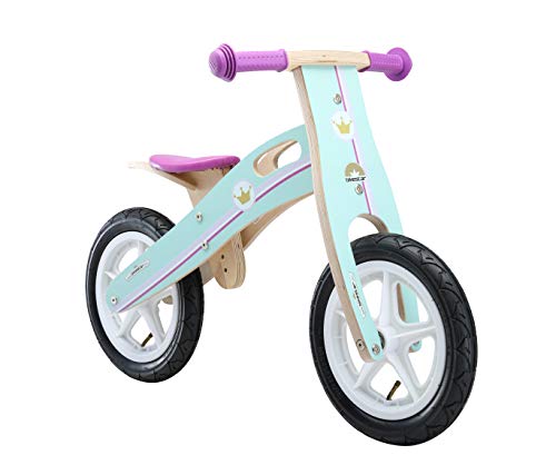 BIKESTAR Lauflern Rad für Mädchen ab 3-4 Jahre | 12 Zoll Kinder Laufrad Holz | Violet | Risikofrei Testen von BIKESTAR