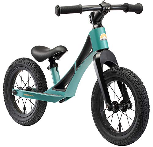 BIKESTAR Magnesium (superleicht) Lauflern Rad für Jungen und Mädchen ab 3-4 Jahre | 12 Zoll Kinder Laufrad BMX Ultraleicht | Petrol Grün | Risikofrei Testen von BIKESTAR