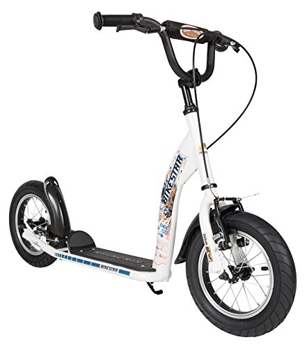 BIKESTAR Roller Kinderroller Tretroller Kickscooter mit Luftreifen für Jungen und Mädchen ab 6-7 Jahre | 12 Zoll Sport Kinder Scooter | Weiß | Risikofrei Testen BIKESTAR Roller Kinderroller Tretroller Kickscooter mit Luftreifen für Jungen und Mädchen ab 6-7 Jahre | 12 Zoll Sport Kinder Scooter | Weiß | Risikofrei Testen von STAR SCOOTER