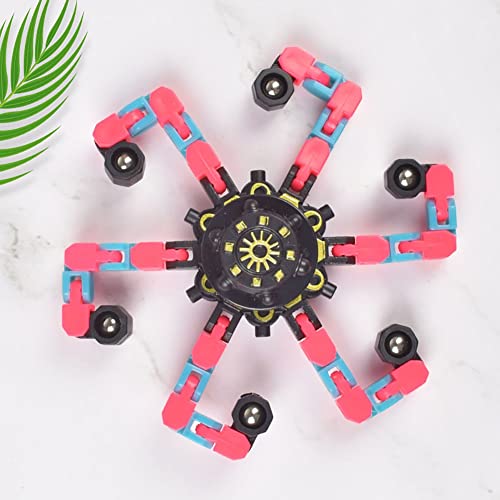 Verwandelbare Fidget Spinners, Luminous Spinners, Spinning Spinning Toys, Sensorisches Fingerspitzenspielzeug, Stressabbau- und Anti-Angst-Spielzeug for Erwachsene und Kinder (Mehrfarbig) ( Size : Pin von BILIZA