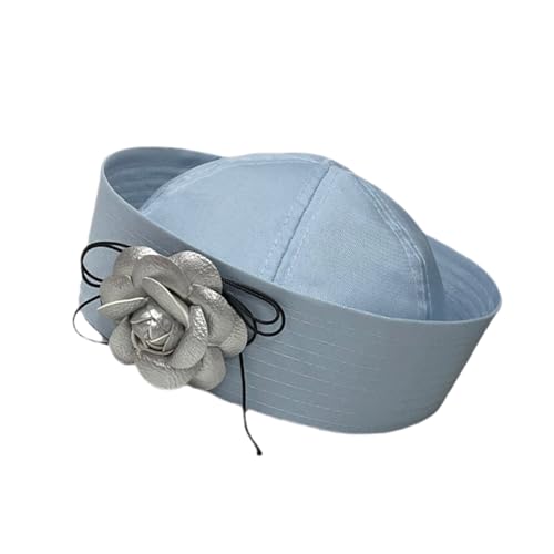 BINGGA 3D Rose Kapitän Hut Kostüm für Damen Teenager für Matrosen Party Wear Mädchen Kostüm Cosplay BINGGA 3D Rose Kapitän Hut Kostüm für Damen Teenager für Matrosen Party Wear Mädchen Kostüm Cosplay von BINGGA