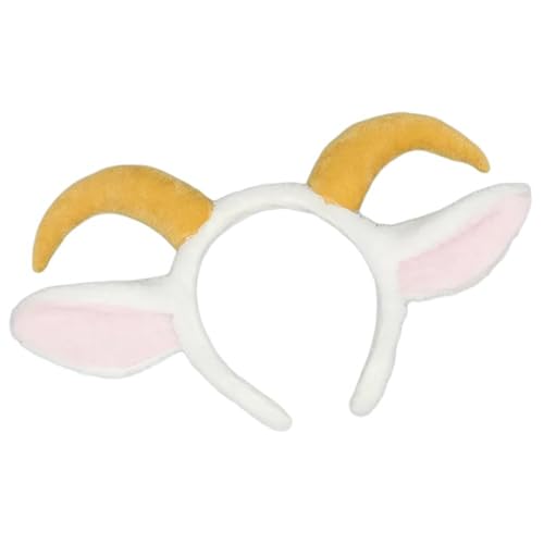 BINGGA Entzückender Lammhorn-Kopfschmuck für Abschlussbälle, Geburtstag, lustige Kopfbedeckung, Schaf, Tier, festliche Haar-Kopfbedeckung BINGGA Entzückender Lammhorn-Kopfschmuck für Abschlussbälle, Geburtstag, lustige Kopfbedeckung, Schaf, Tier, festliche Haar-Kopfbedeckung von BINGGA