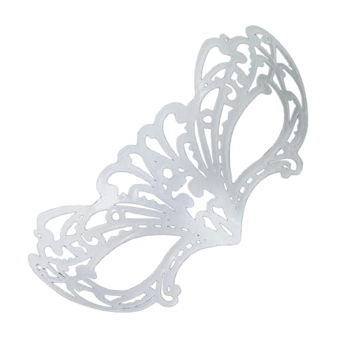BINGGA Faschingskostüm Schmetterling Maskerade halbes Gesicht Halloween Kostüm weiß für Party Karneval von BINGGA