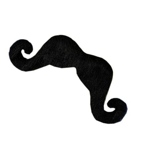 BINGGA Haariger Bartkostüm, Gesichtsbehandlungen, Haare, künstliche Schnurrbärte, Weihnachtsfeierzubehör, Dekorationen für alle Altersgruppen von BINGGA