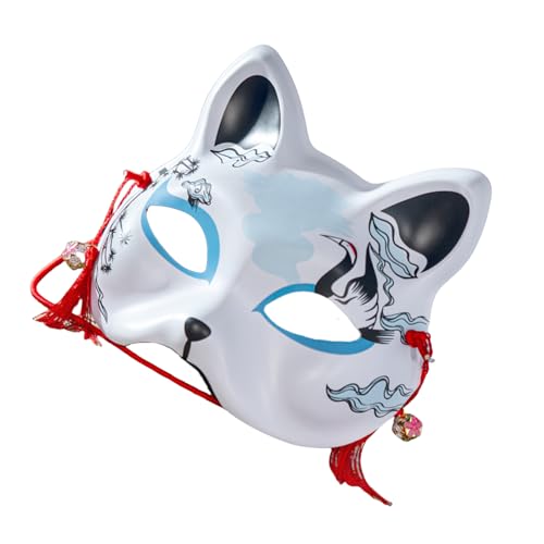 BINGGA Handbemalte Füchse Maskerade halbes Gesicht Halloween Tier für Damen Herren Halloween Maskerade Dress Up BINGGA Handbemalte Füchse Maskerade halbes Gesicht Halloween Tier für Damen Herren Halloween Maskerade Dress Up von BINGGA