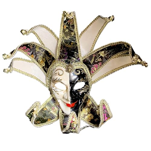BINGGA Maskerade Gesicht für Damen Herren Karneval Halloween Gesicht Vollgesicht Maskerade Kostüm Zubehör BINGGA Maskerade Gesicht für Damen Herren Karneval Halloween Gesicht Vollgesicht Maskerade Kostüm Zubehör von BINGGA