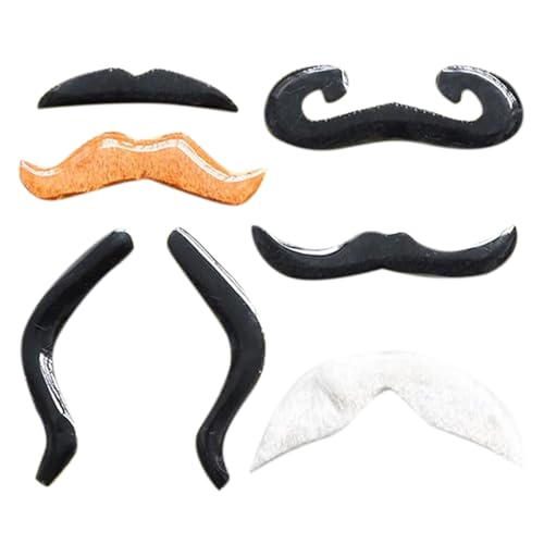 Künstliche Bärte, Schnurrbärte, Halloween, Cosplay, Kostüm, Zubehör, selbstklebende Bärte, Schnurrbärte für Erwachsene, Cosplay von BINGGA