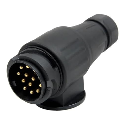 BINGNU 1 Stück 13 Pin 12 V Anhänger Stecker 13 Pole Elektrische Caravan Netzkabel Anschluss Steckverbinder Anhänger RV Motor Yacht Automobil Zubehör Zubehör für Wohnmobilteile von BINGNU