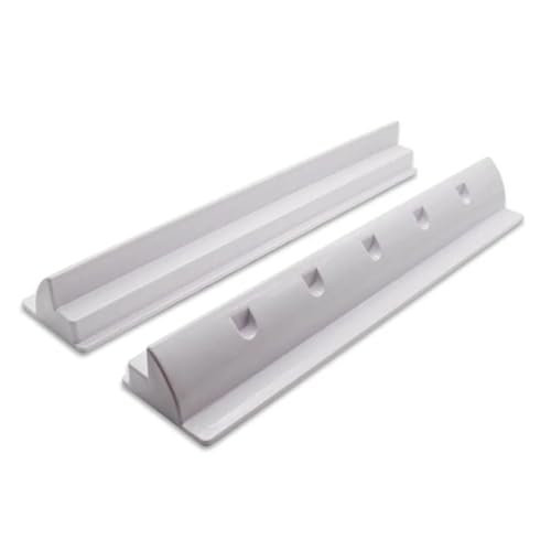 BINGNU 2Pcs 460/550mm Kunststoff Solar Panel Montage Halterung Lange Seite Photovoltaik Panel Befestigungs Klammern RV Yacht Wohnmobil zubehör Zubehör für Wohnmobilteile(White 460mm) von BINGNU