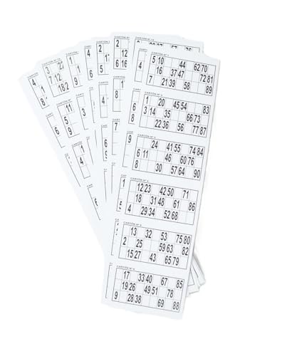 1020 Bingo-Kartons zum Streichen (Weiß) von BINGO SOCIAL