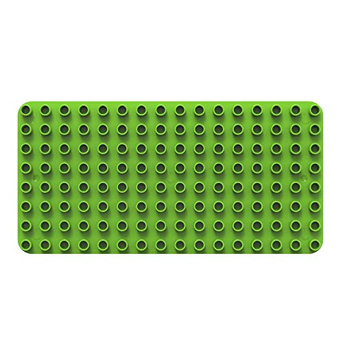 BIOBUDDI Grundplatte Bauplatte Grün Apfelgrün 16 x 8 Noppen (25x12,5cm), 100% kompatibel mit Lego & duplo, klimaneutral hergestellt in EU (Niederlande), 97% Bioplastik, BB-0017 von BIOBUDDI
