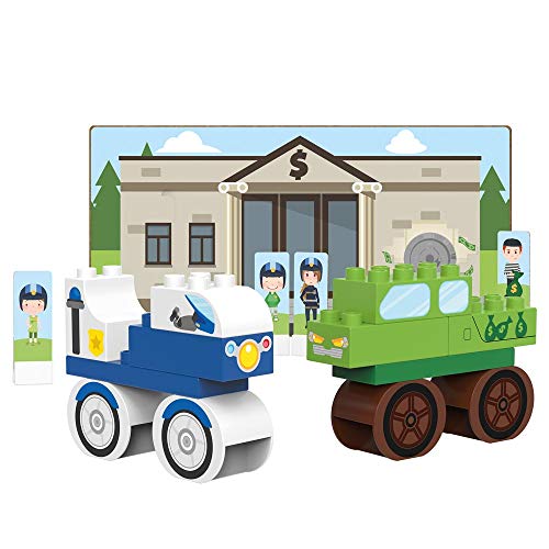 BiOBUDDi BB-0125 - Bausatz Bank, biologische Bausteine zum Stecken, kompatibel zu anderen Marken, hergestellt aus Bio Kunststoff, 18 Klemmbausteine, Spielhintergrund und Pappspielfiguren BiOBUDDi BB-0125 - Bausatz Bank, biologische Bausteine zum Stecken, kompatibel zu anderen Marken, hergestellt aus Bio Kunststoff, 18 Klemmbausteine, Spielhintergrund und Pappspielfiguren von BIOBUDDI