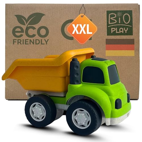 BIOPLAY XXL-Kipplaster | Bio Kunststoff | Nachhaltiges Spielzeug ab 18 Monate für Jungen und Mädchen | Indoor und Outdoor | Kipper | Muldenkipper | Laster | LKW von BIOPLAY
