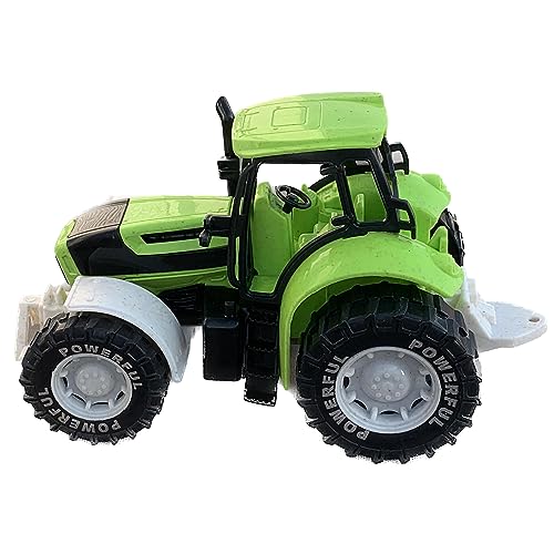 BIOPLAY® Spielzeug Traktor grün aus nachhaltigem Bio-Kunststoff | für drinnen und Outdoor | Kinderspielzeug 36 Monate | Sandspielzeug | Bulldog | Trecker von BIOPLAY