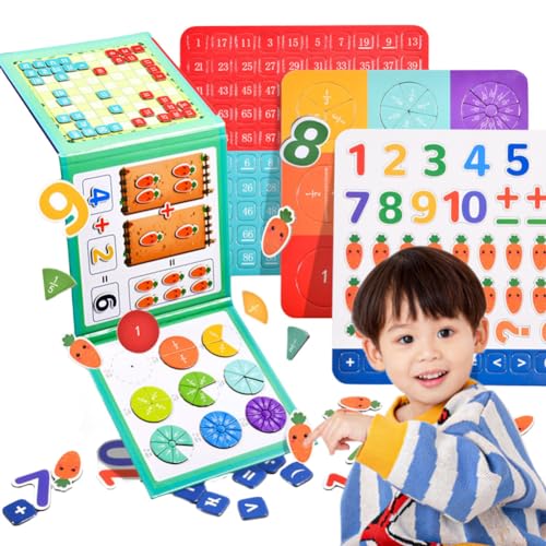 BIOSA Mathe-Lernspielzeug for Kinder, Montessori-Spielzeug, magnetische Bruchkacheln, Spielzeug for Kinder, Mathe-Spielzeug, Lern- und Lernwerkzeug for Kinder von BIOSA